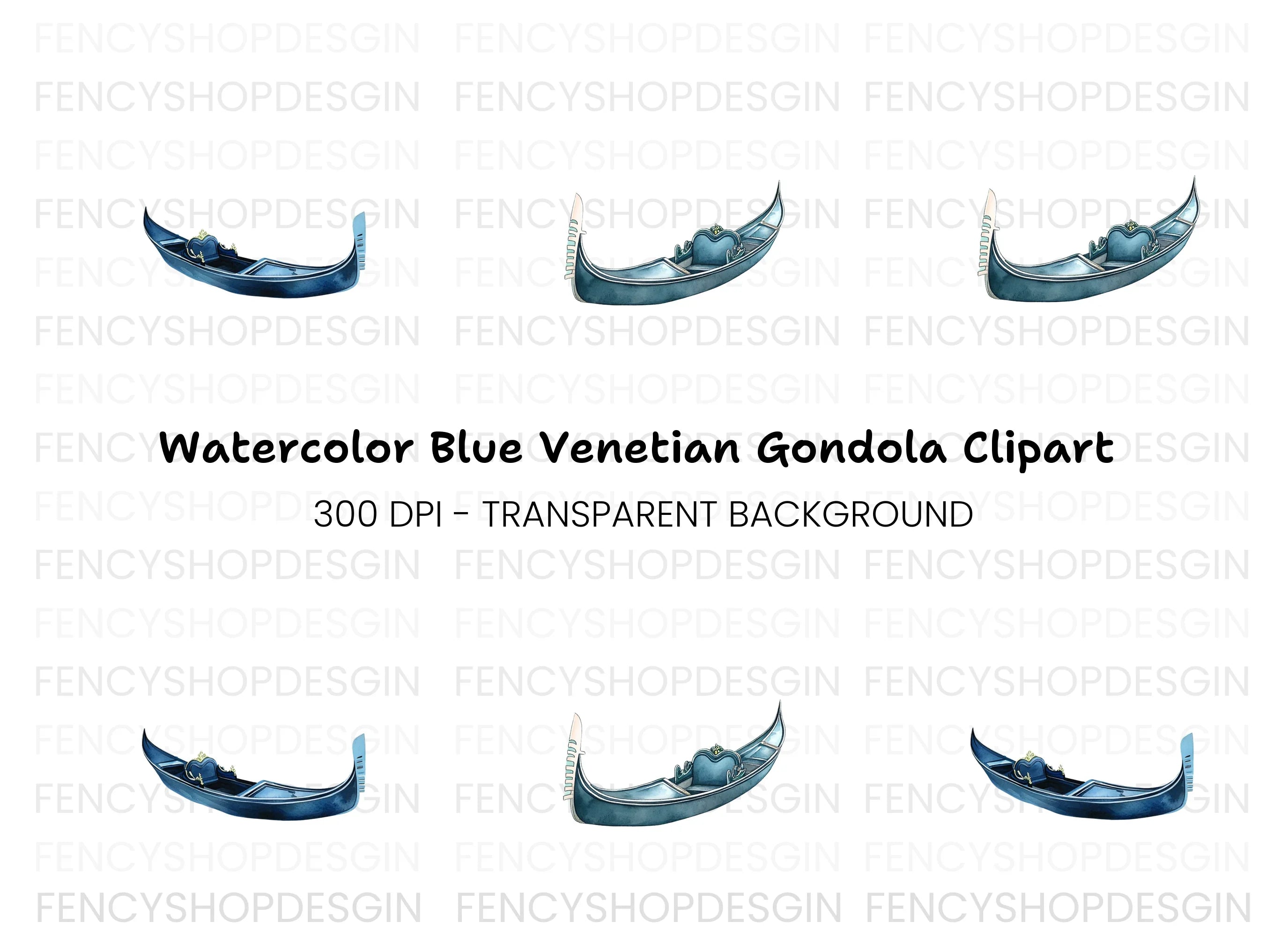 Gondola Clipart Bundle