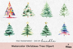 Christmas Tree Clipart Bundle - CraftNest - Digital Crafting and Art