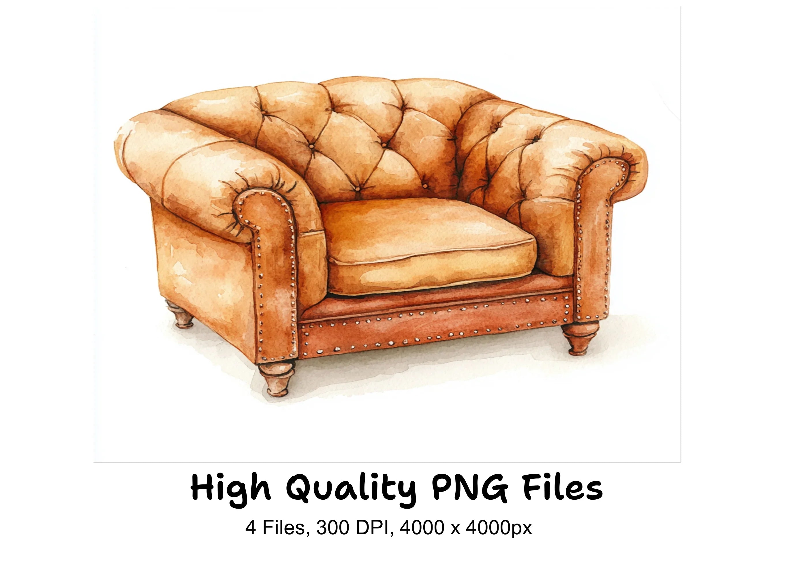 Elegant Armchair Clipart Bundle
