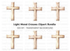 Wooden Cross Clipart Bundle