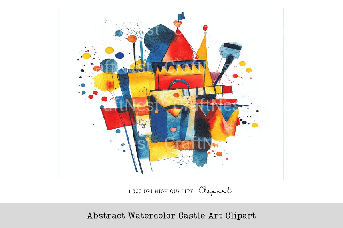 Abstract Castle Clipart Bundle