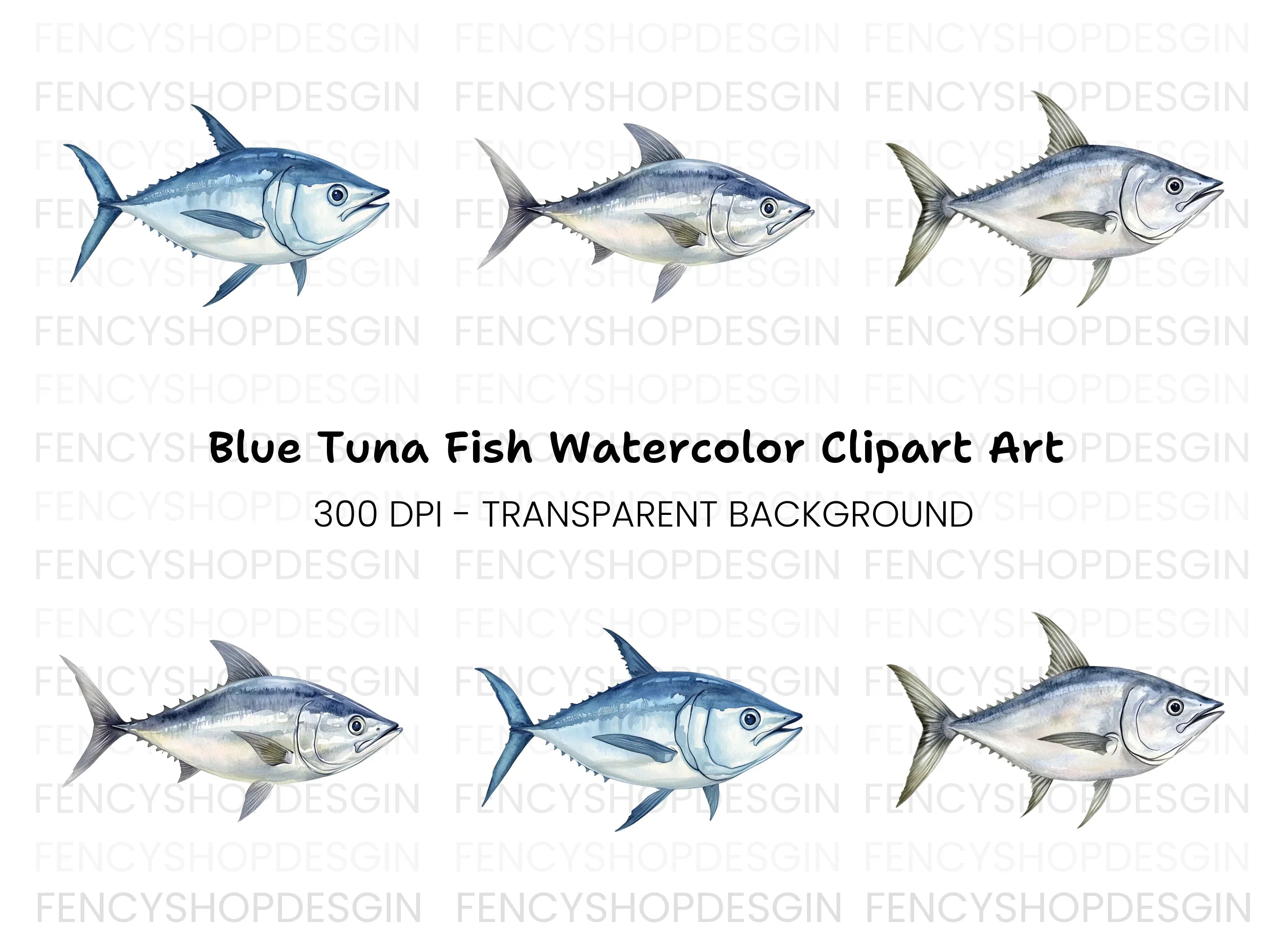 Tuna Fish Clipart Bundle