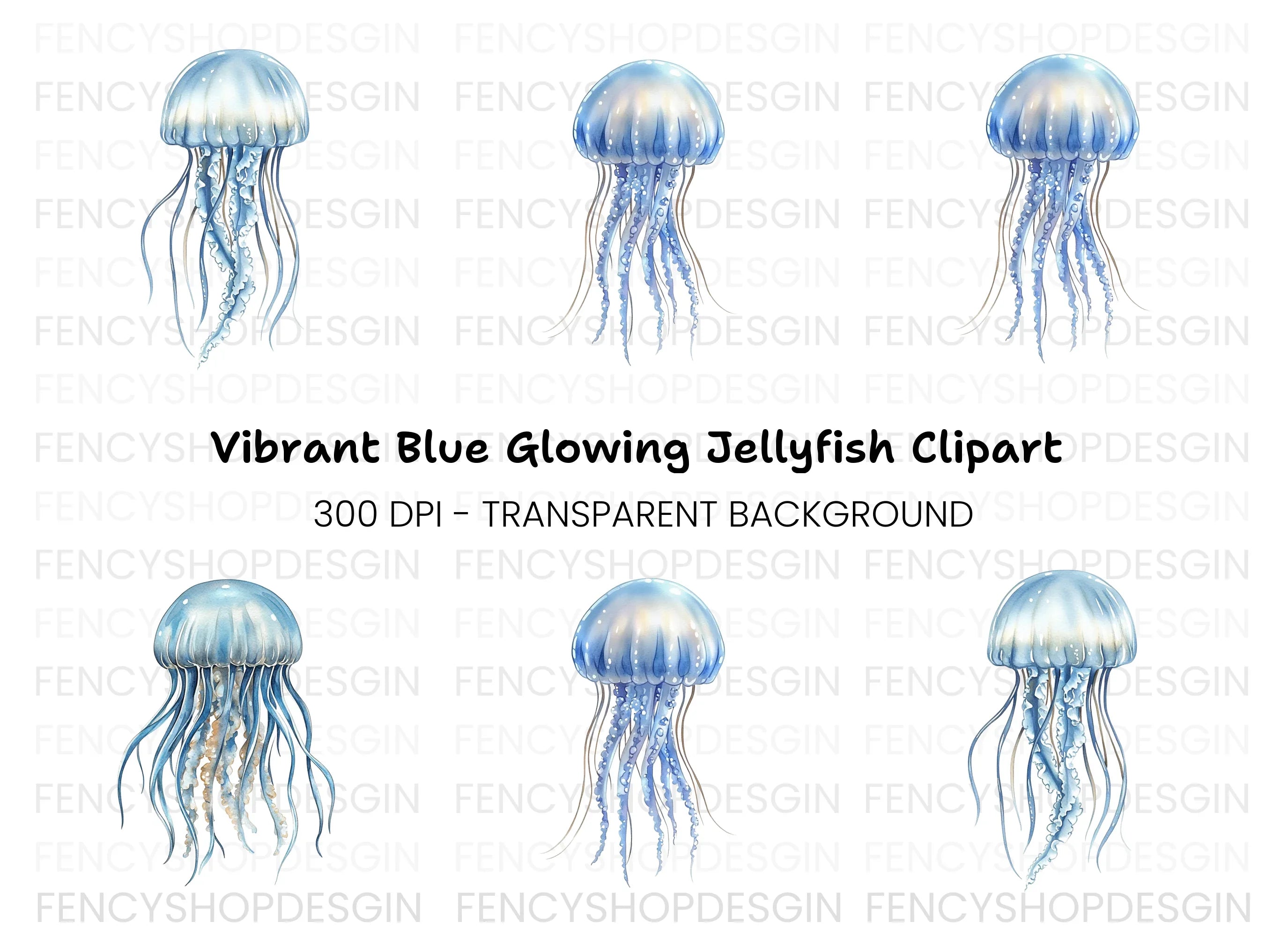 Jellyfish Clipart Bundle