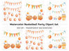 Basketball Birthday Party Clipart Bundle