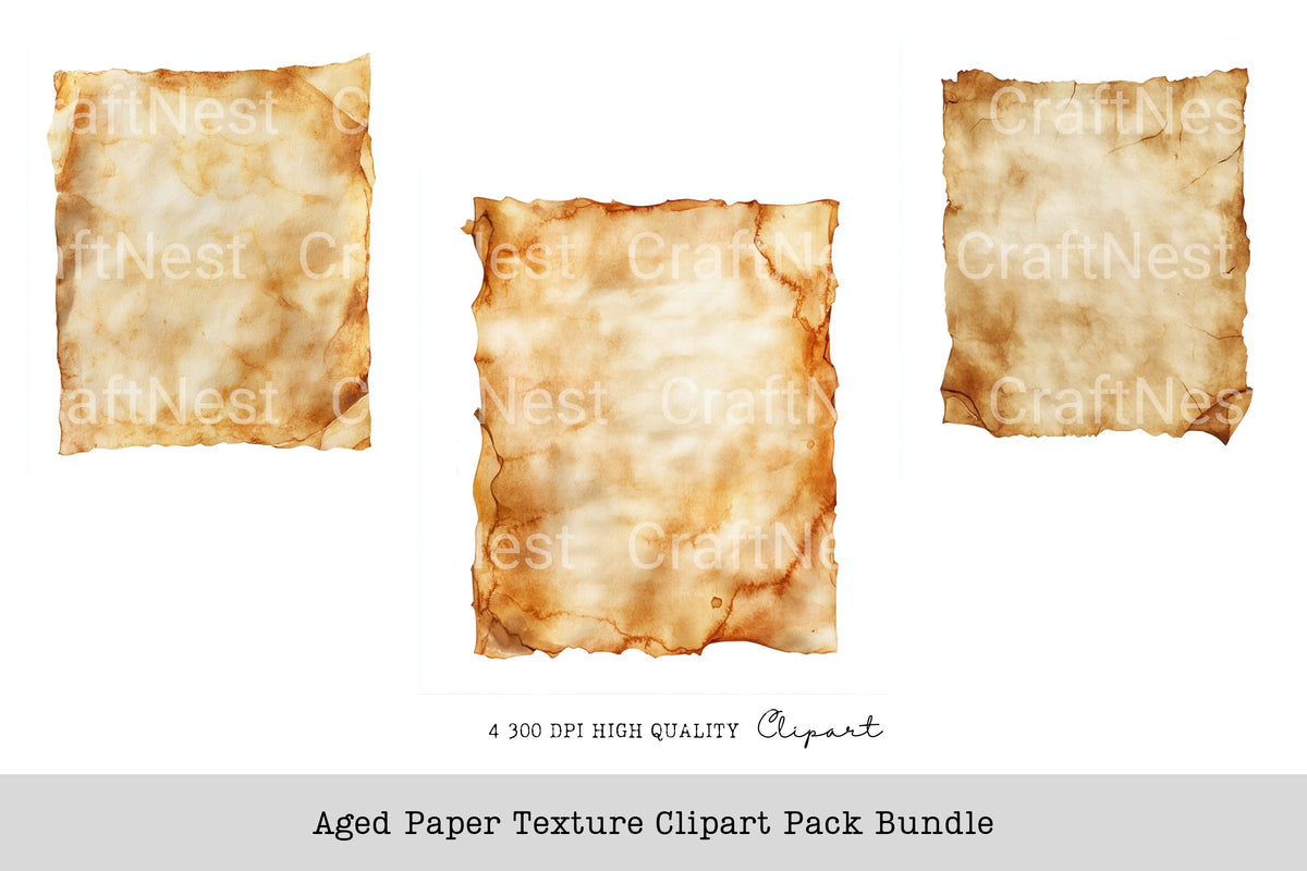 Aged Texture Clipart Bundle