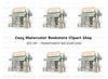 Cozy Bookshop Clipart Bundle