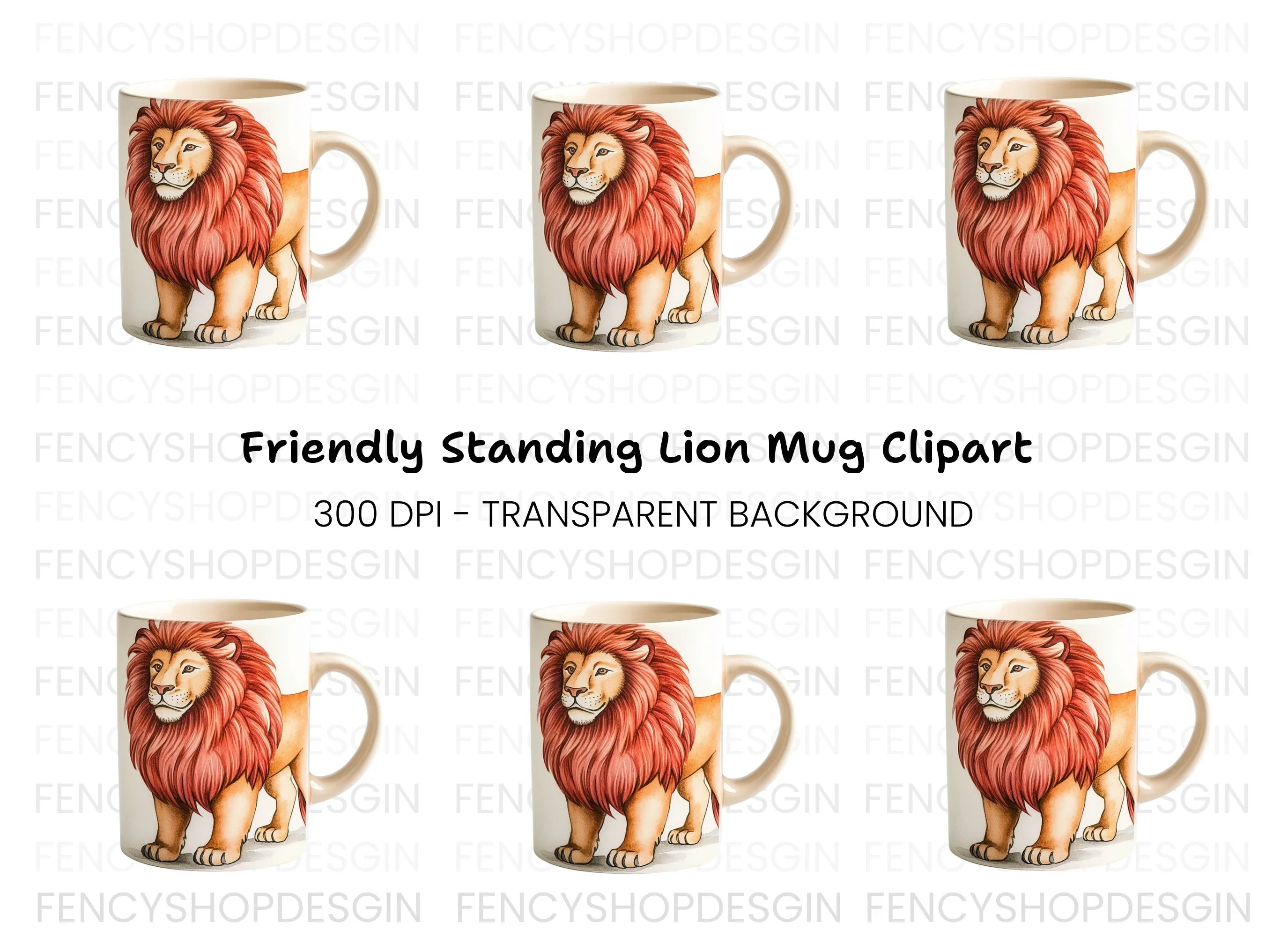 Majestic Lion Clipart Bundle for Crafts