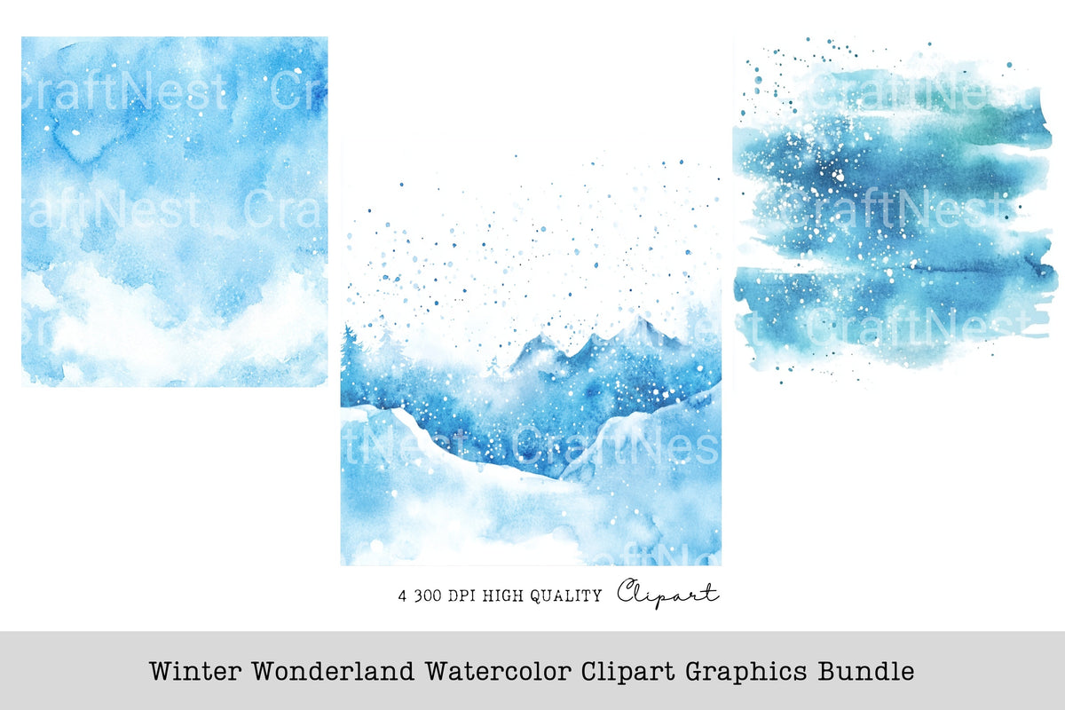 Winter Wonderland Graphics Clipart Bundle