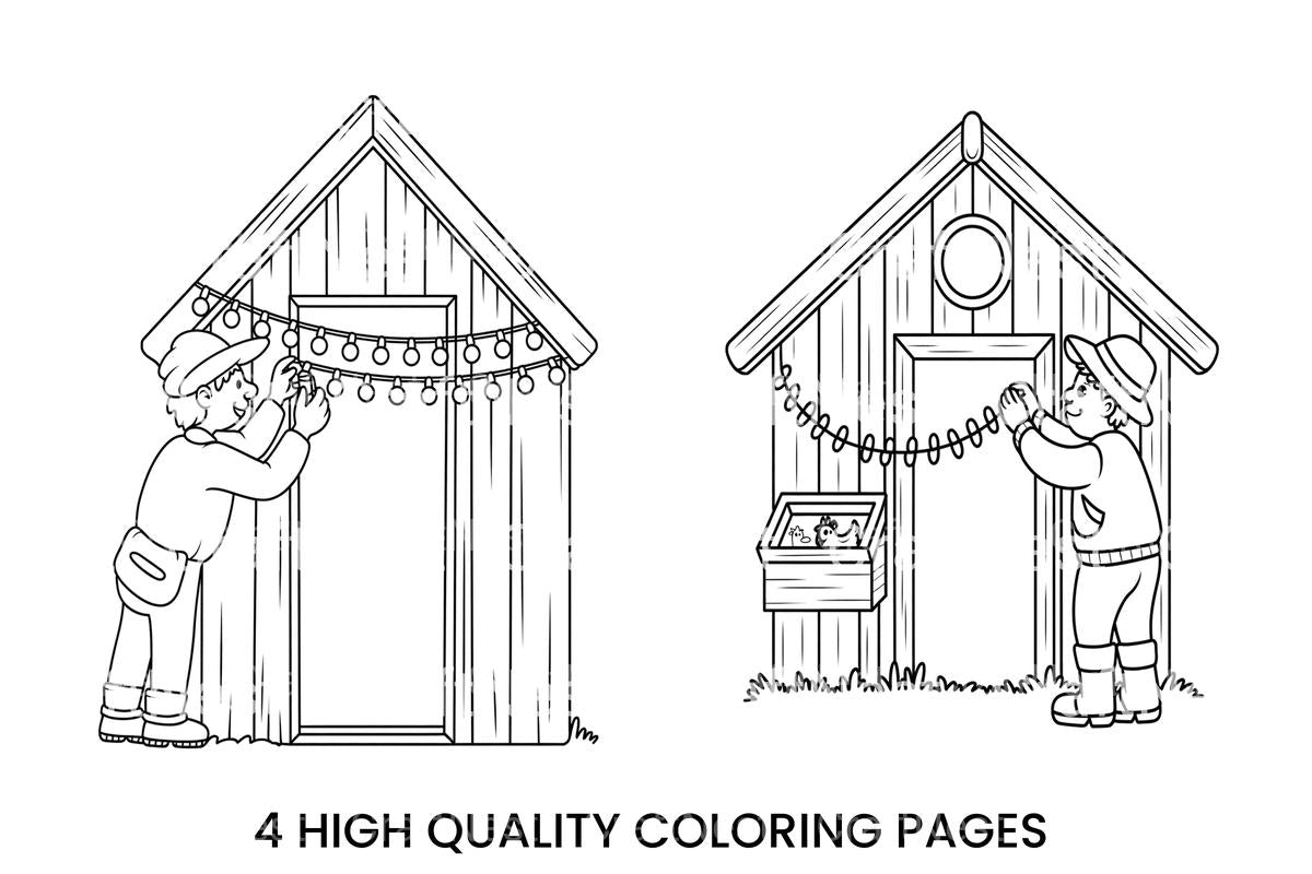 Decorating Chicken Coops Coloring Books