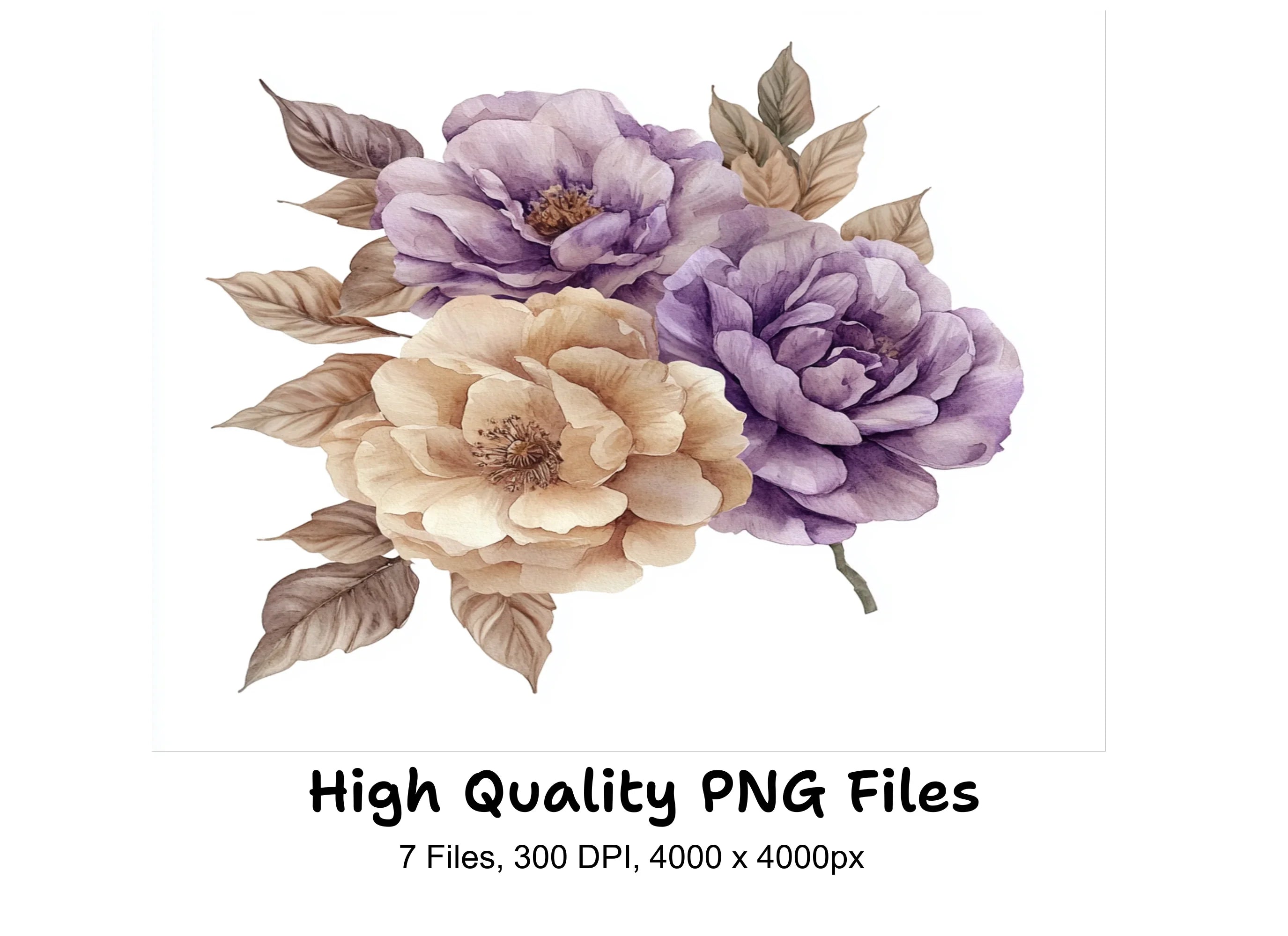 Elegant Floral Clipart Bundle