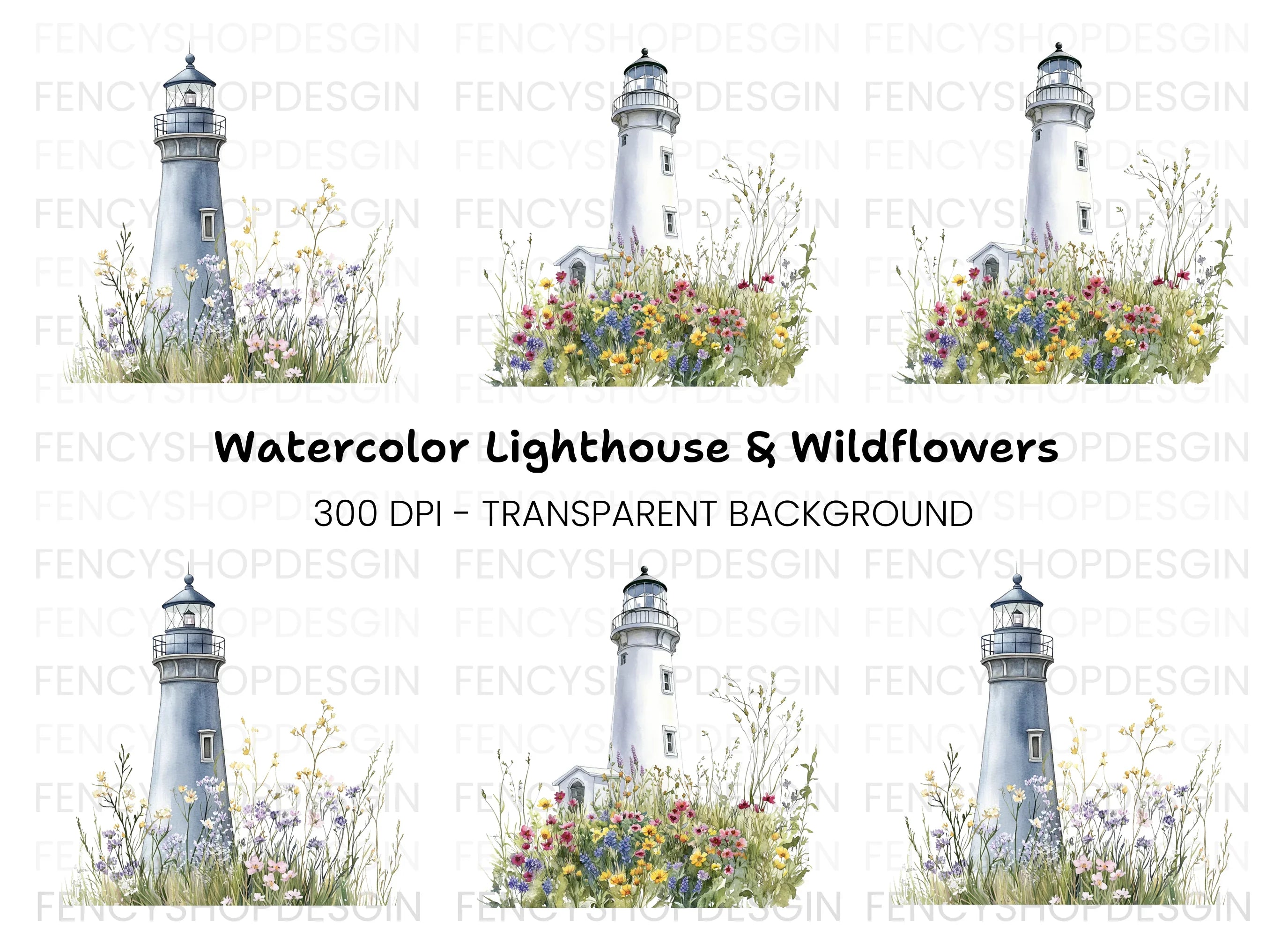 Lighthouse Clipart Bundle