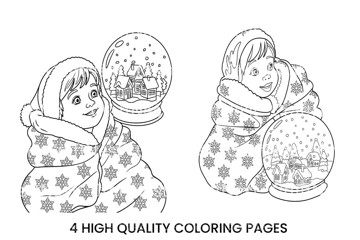 Enchanting Winter Scenes Planner Coloring Books