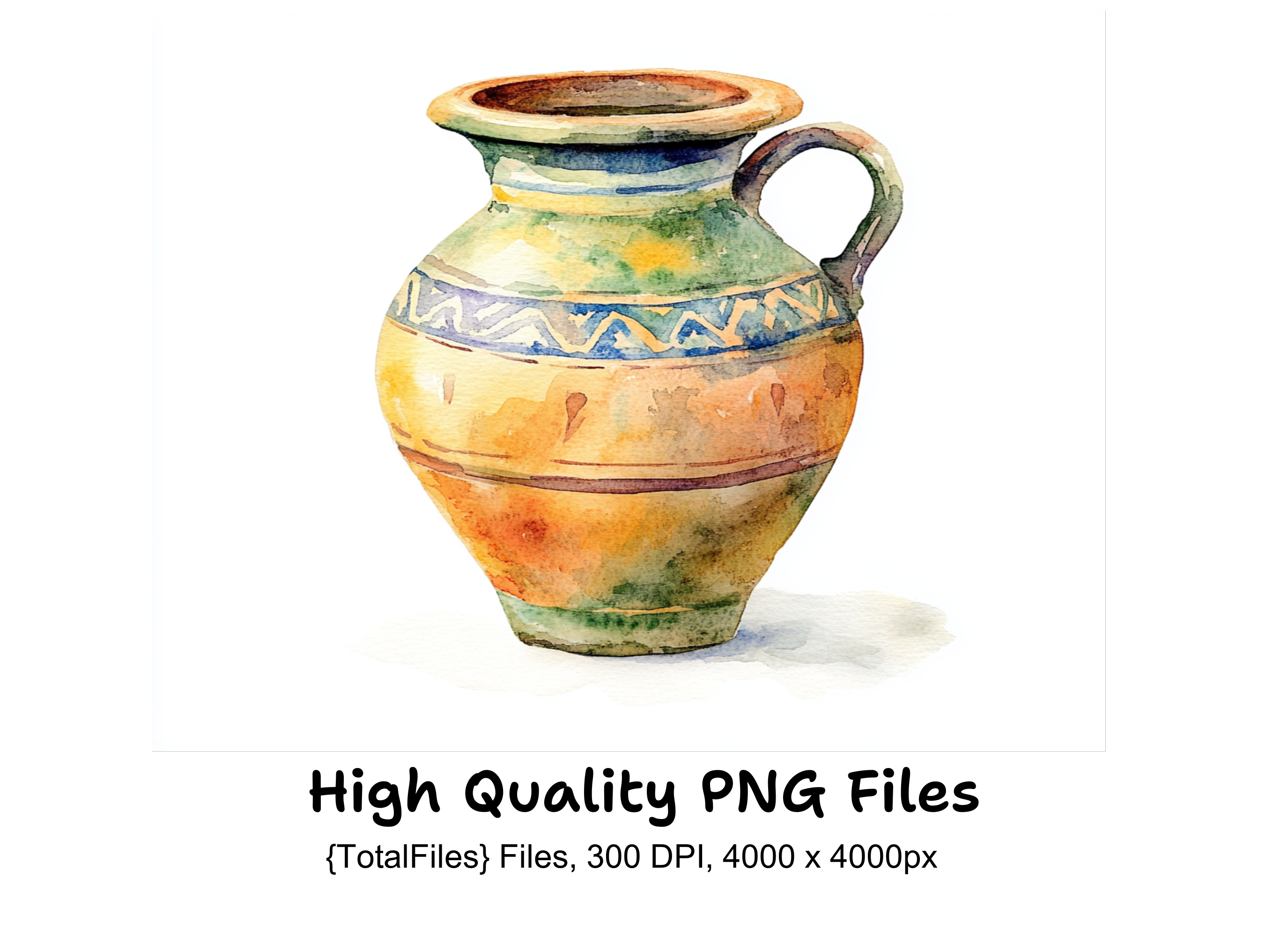 Ancient Greek Pottery Clipart Bundle