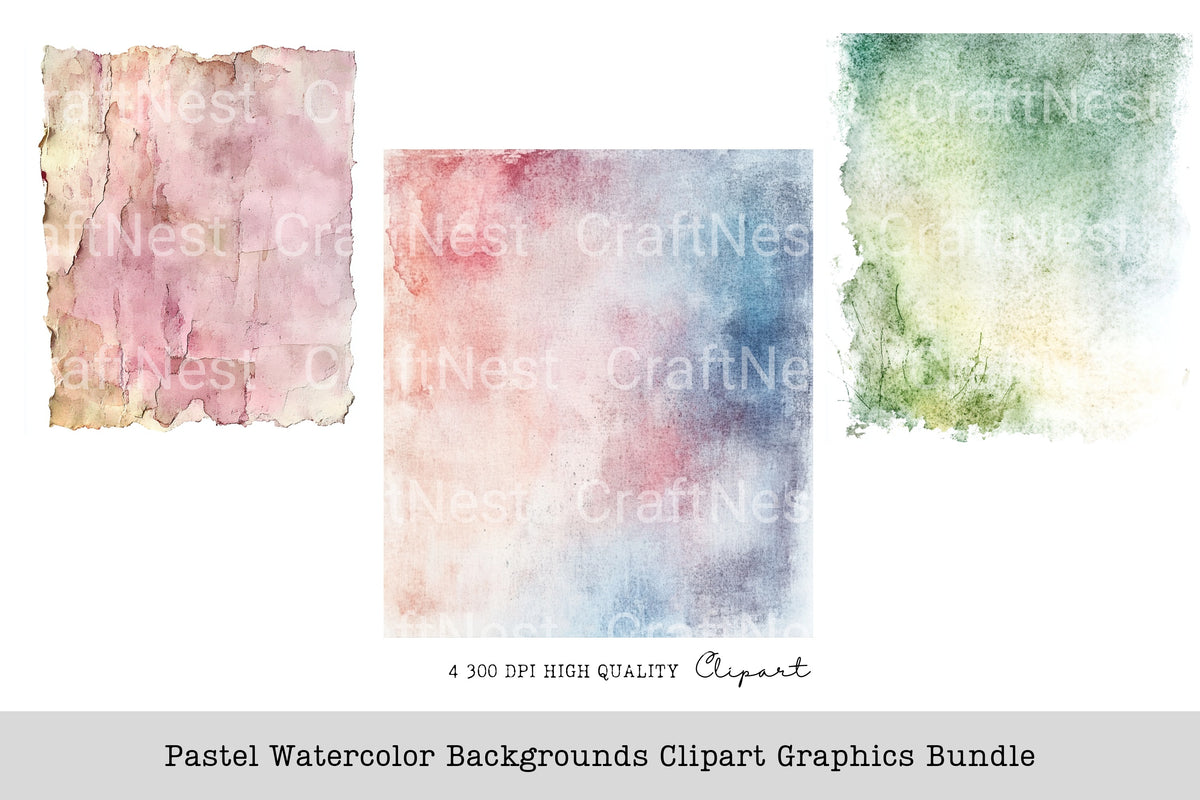 Pastel Backgrounds Graphics Clipart Bundle