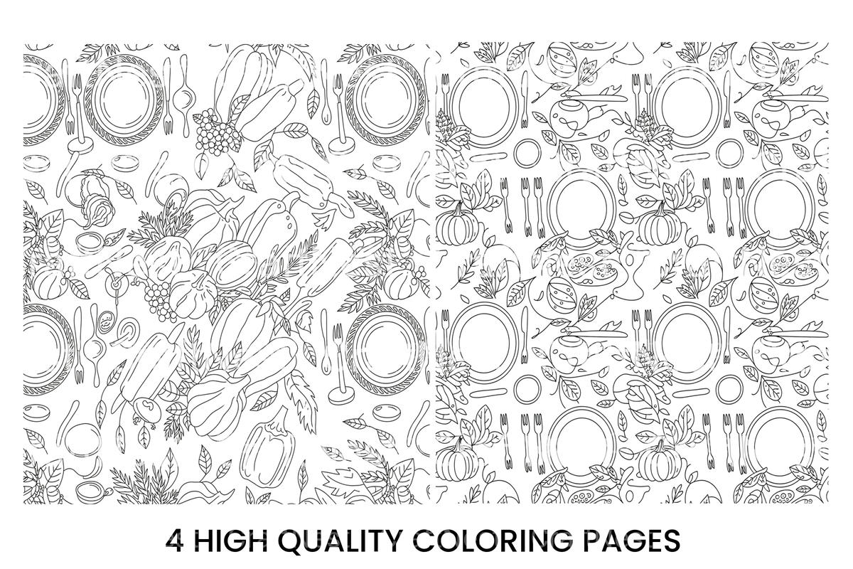 Thanksgiving Feast Coloring Books