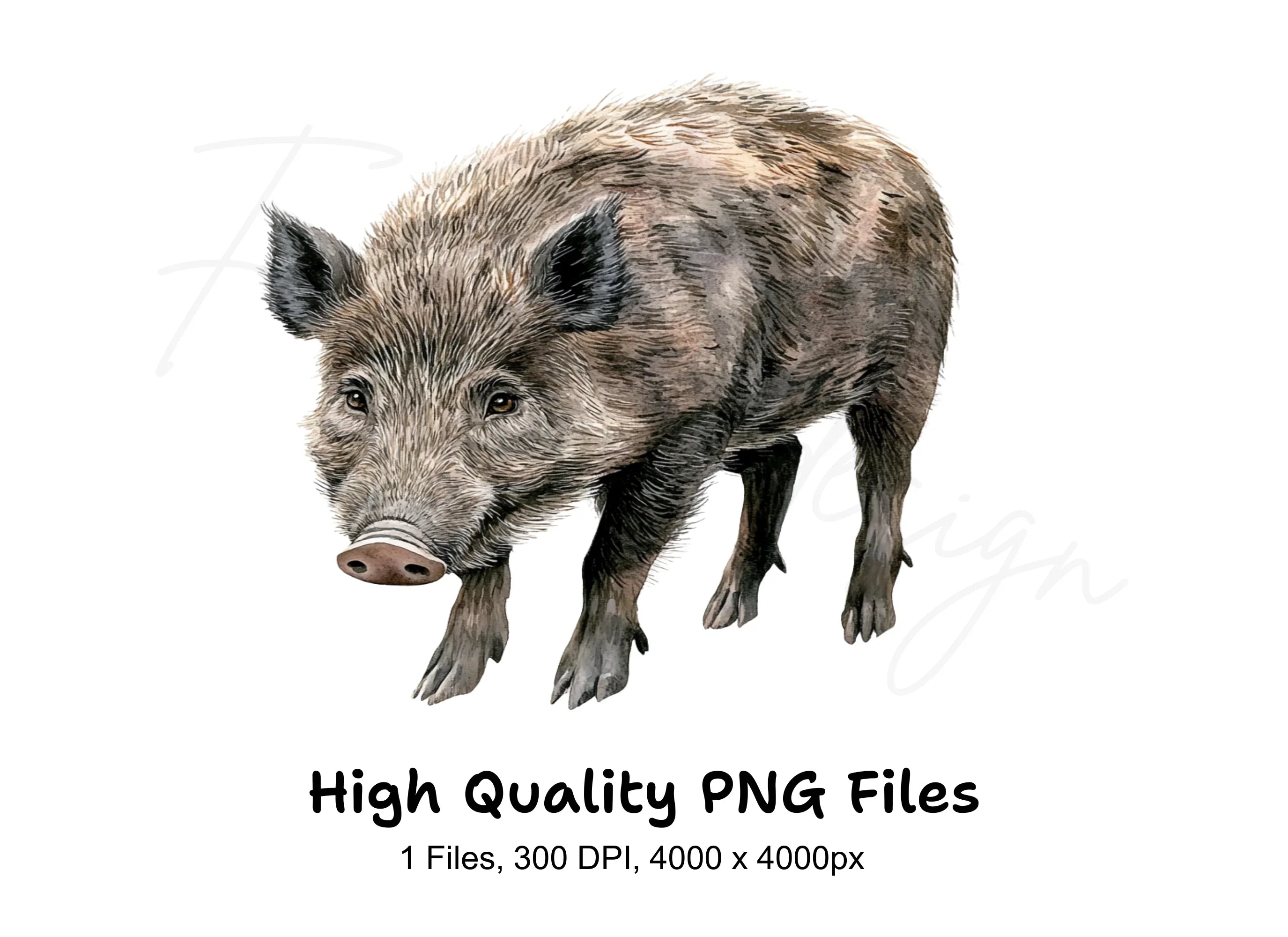 Wild Boar Clipart Bundle