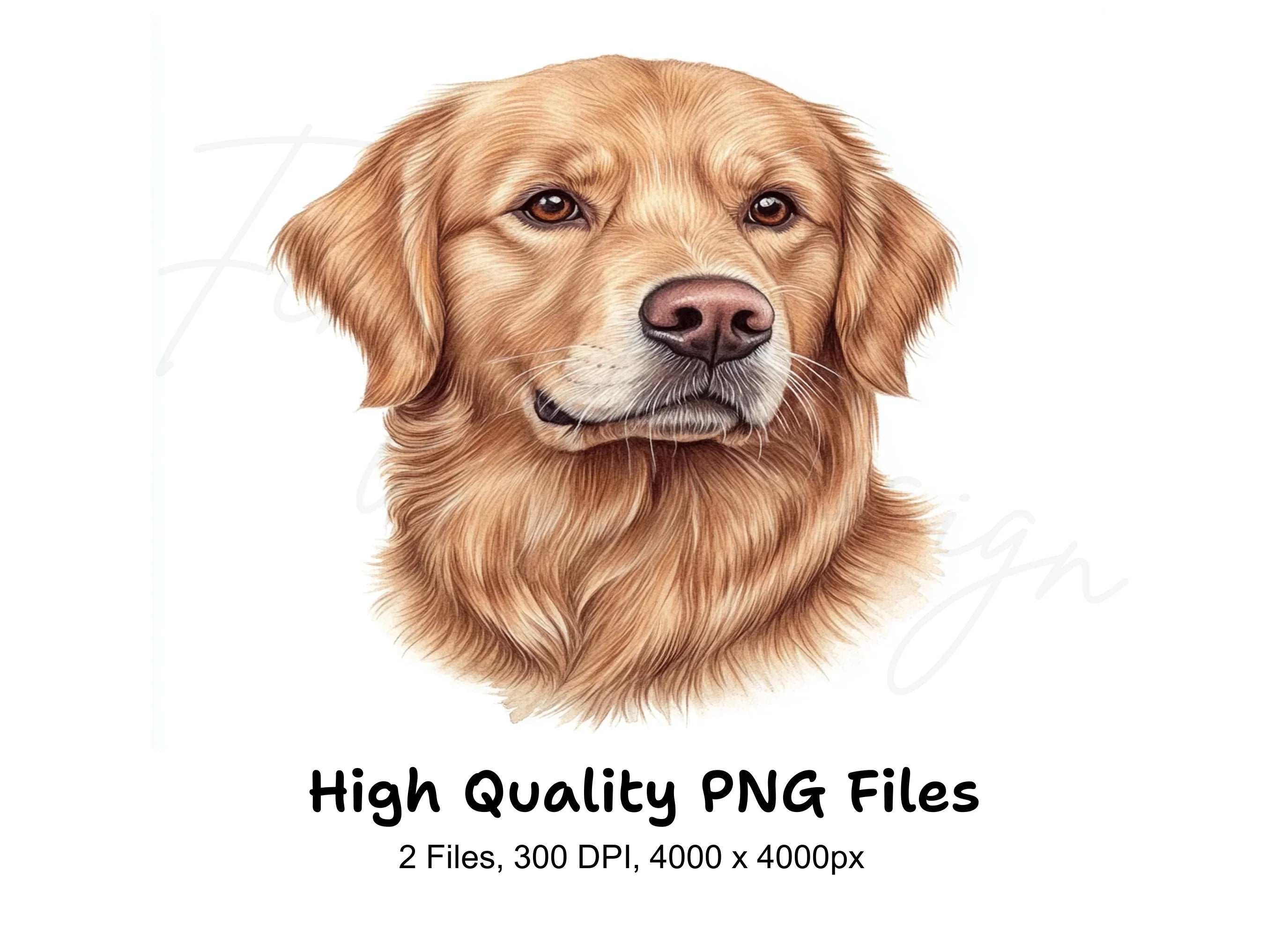 Golden Retriever Dog Breed Clipart Bundle