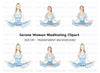 Yoga Women for Serenity Clipart Bundle