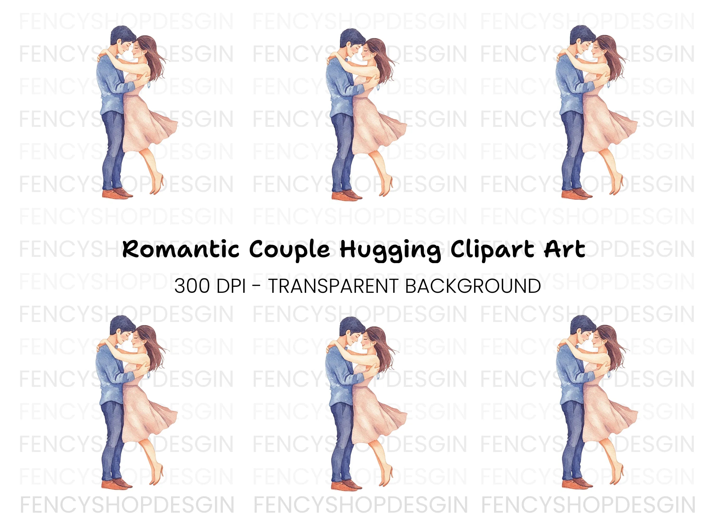 Romantic Couple Clipart Bundle