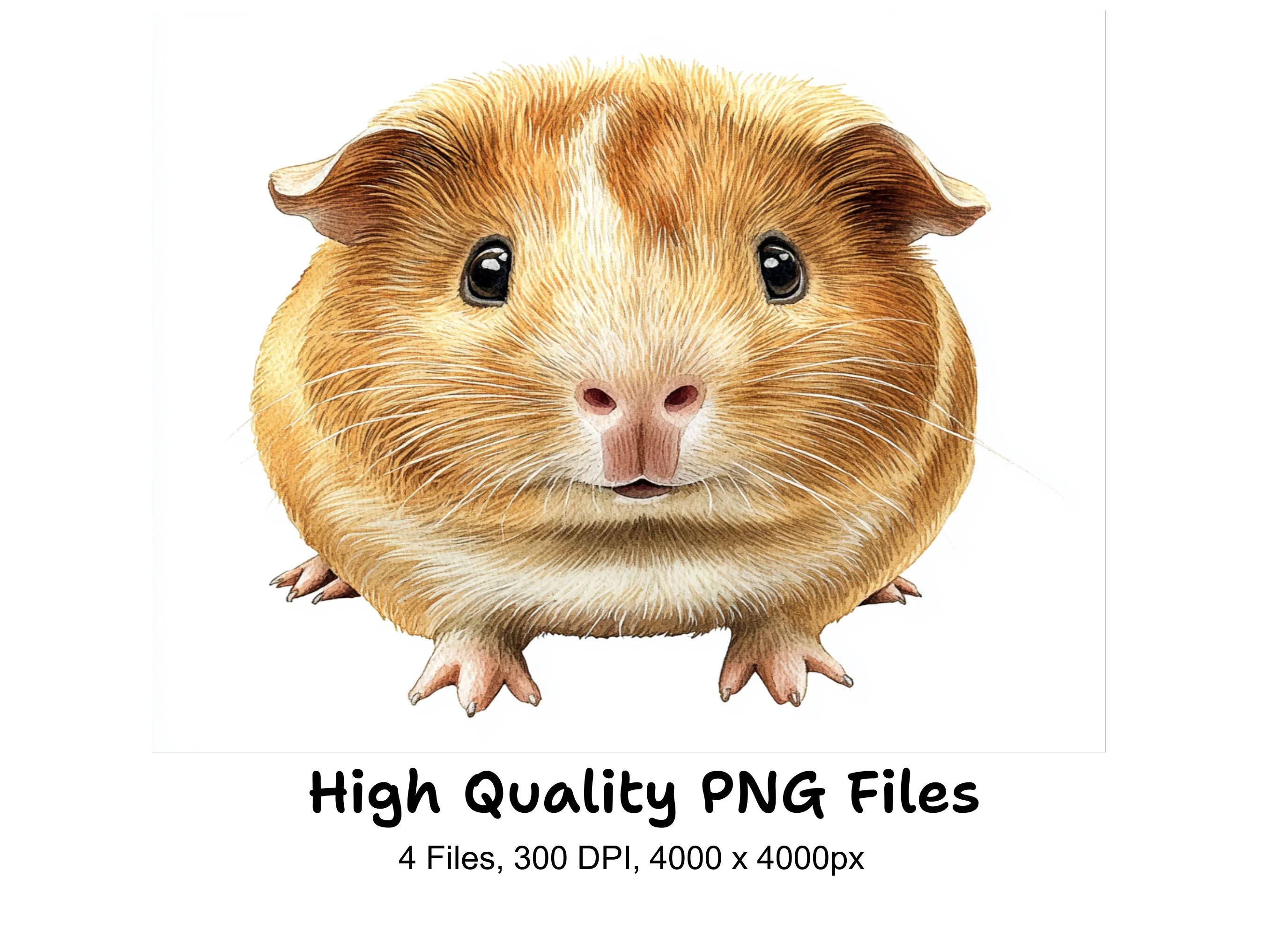 Cute Guinea Pig Clipart Bundle