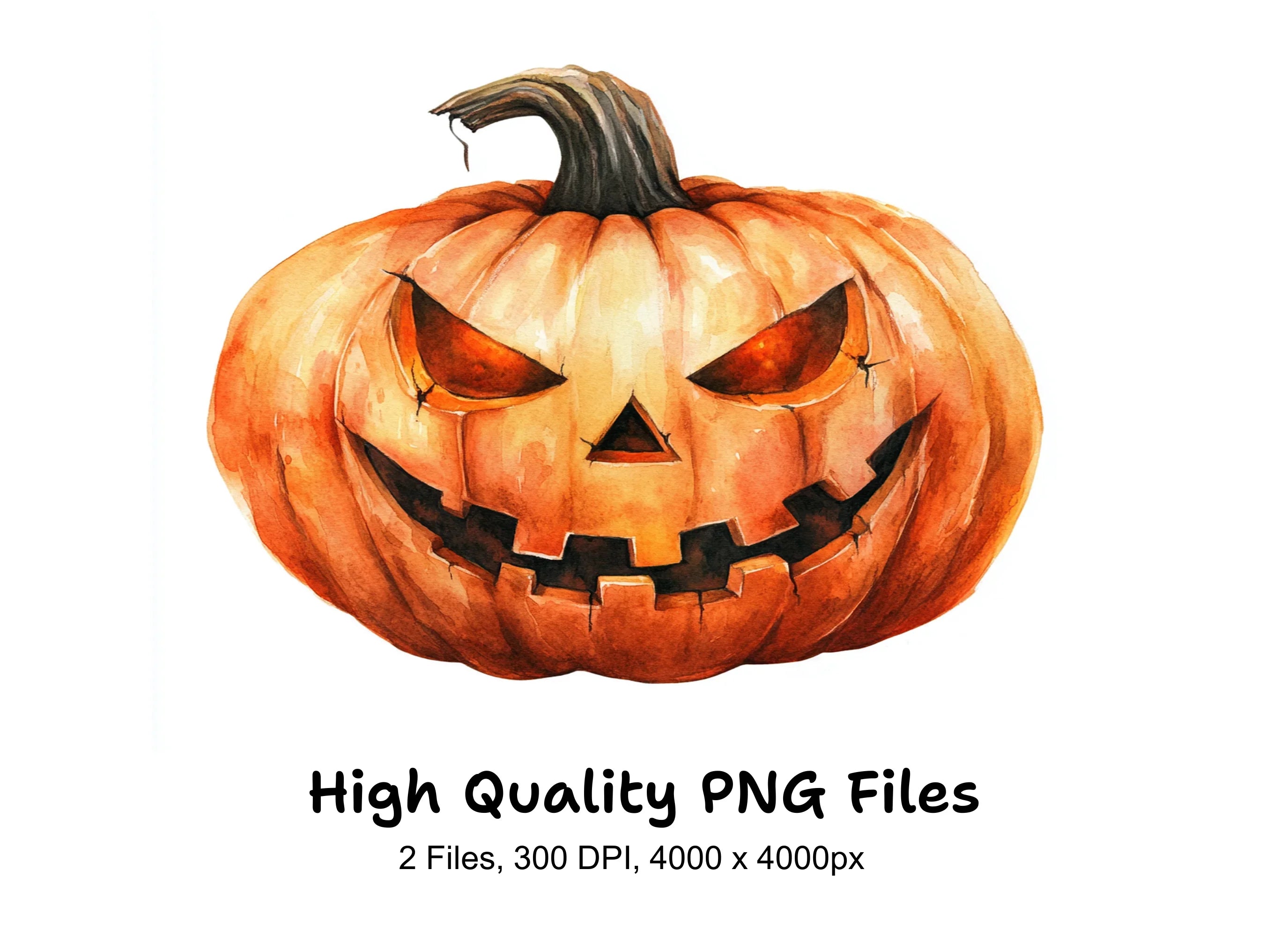 Spooky Jack Lantern Clipart Bundle
