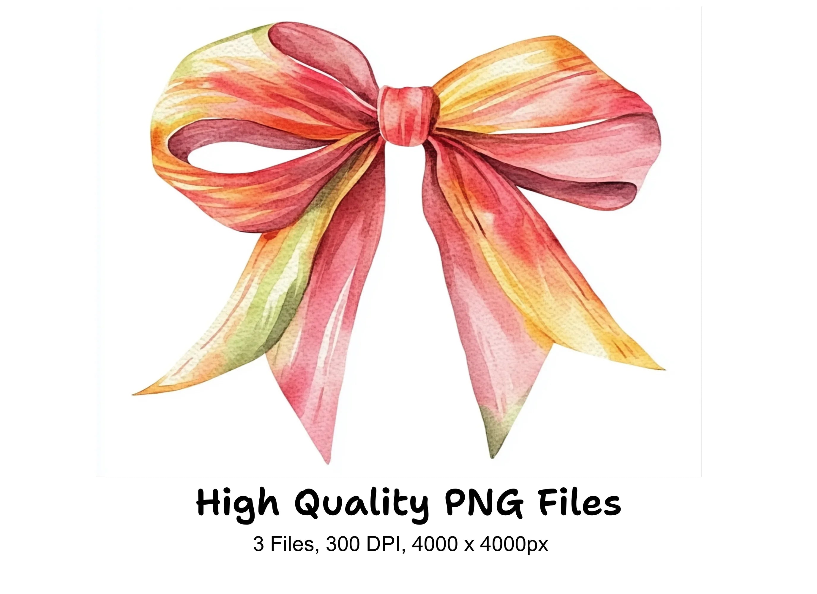 Ribbon Bows Clipart Bundle