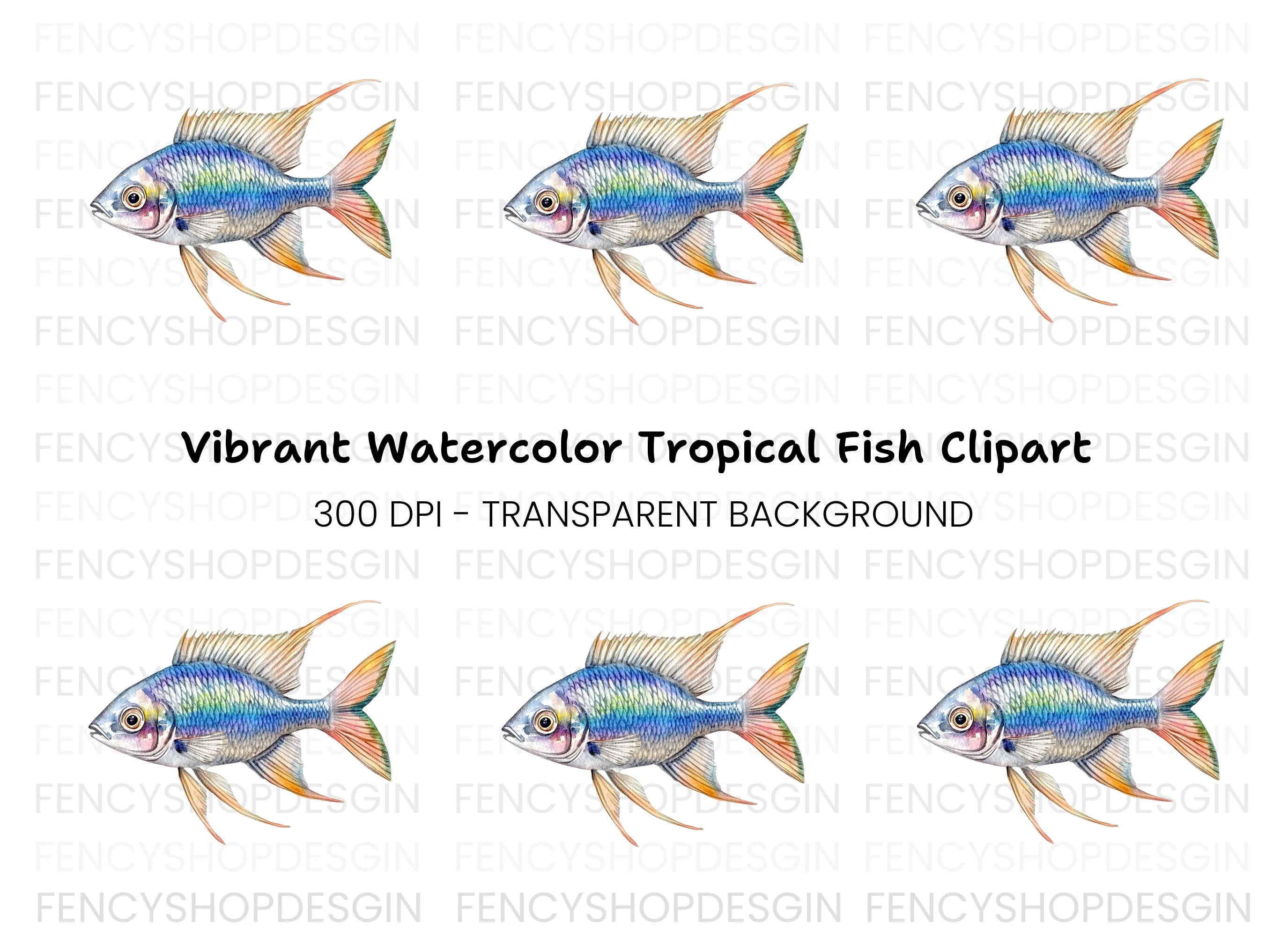 Vibrant Fish Clipart Bundle