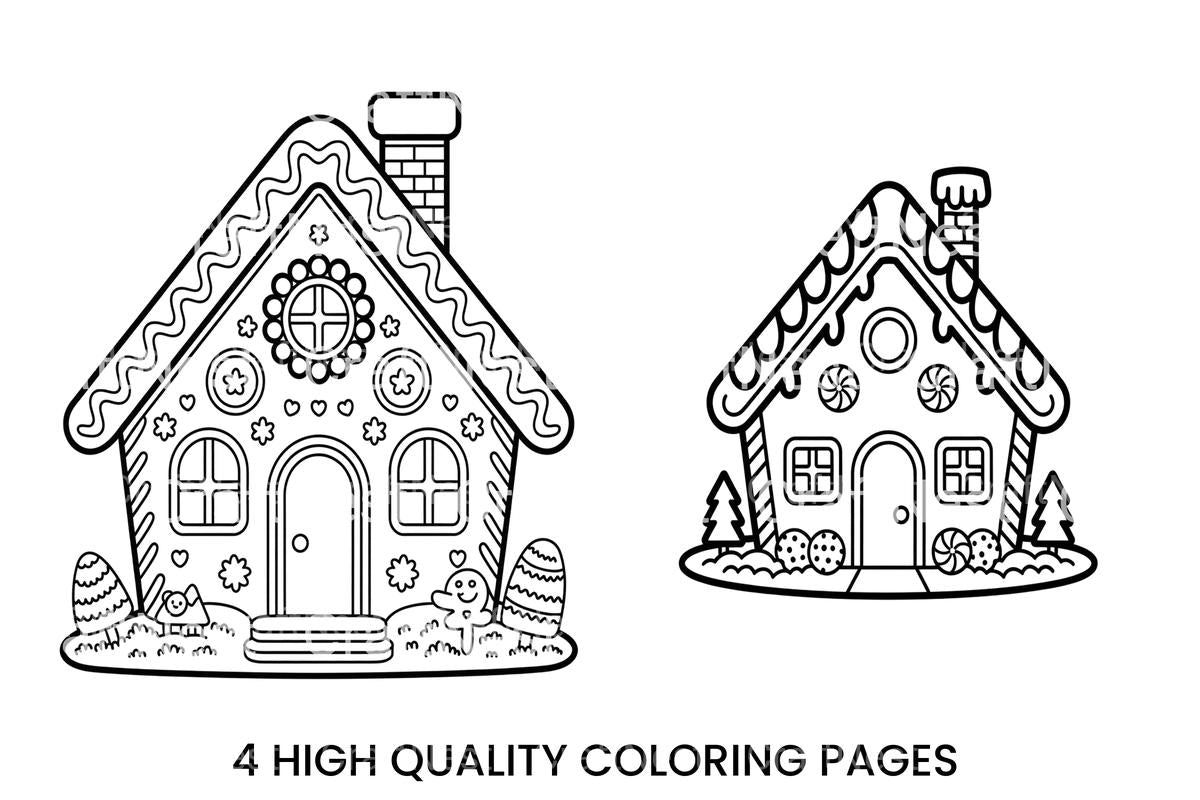 Gingerbread House Coloring Books