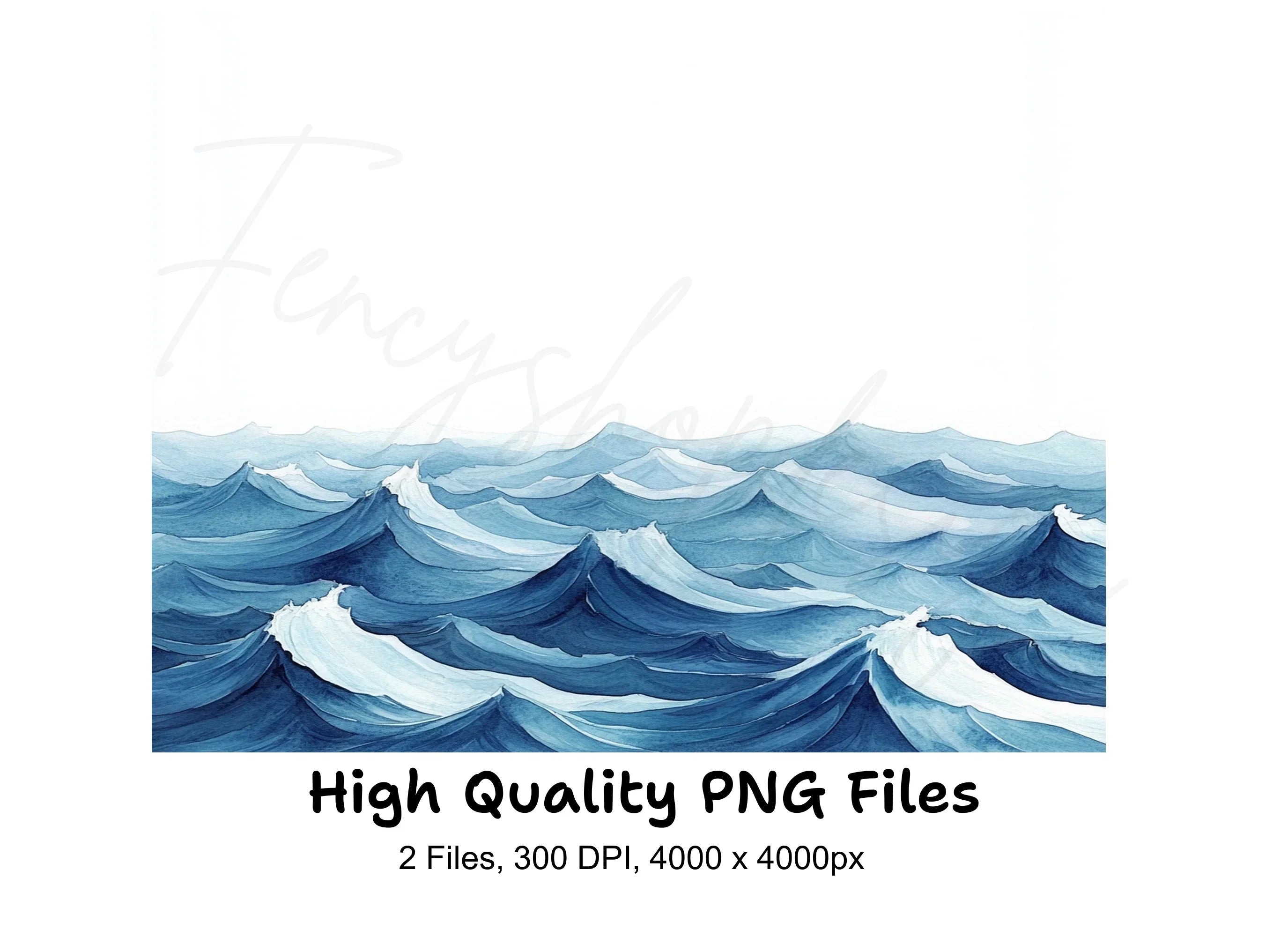 Ocean Waves Clipart Bundle