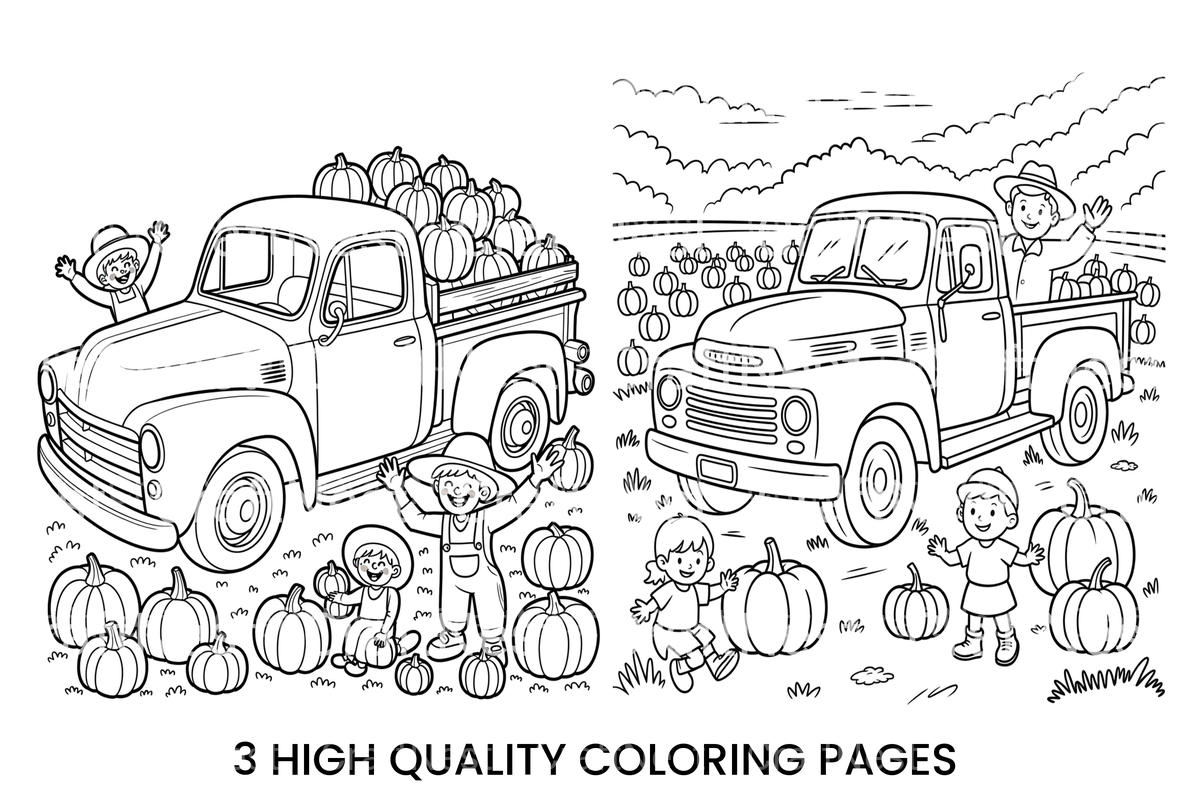 Harvest Truck KidsAdventure Coloring Books