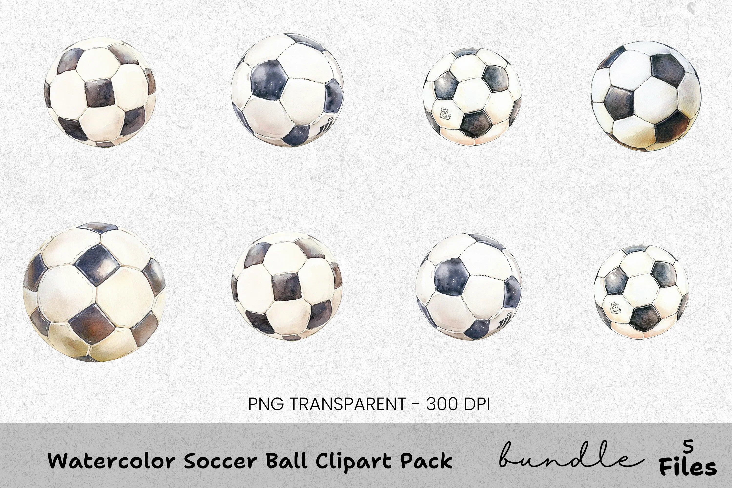 Soccer Ball Clipart Bundle