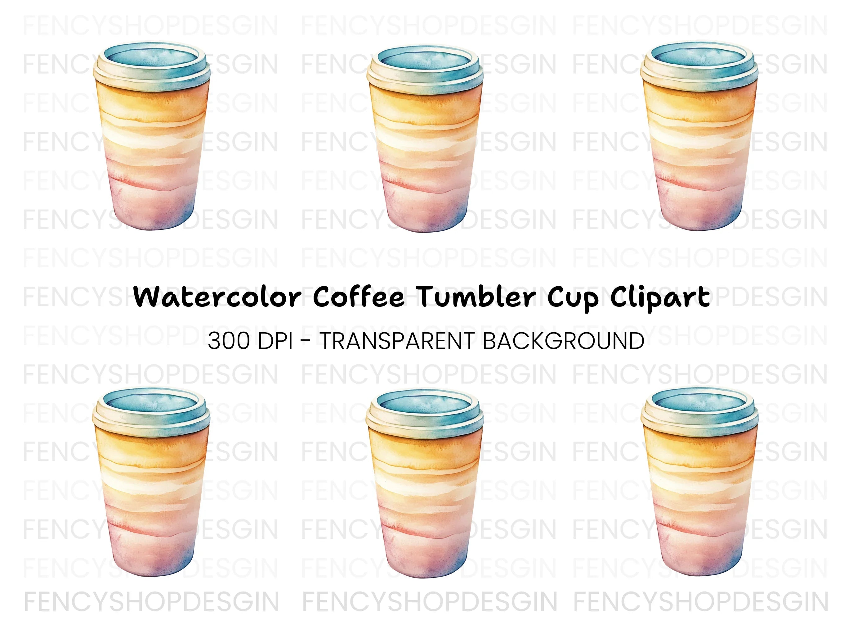 Coffee Cup Clipart Bundle