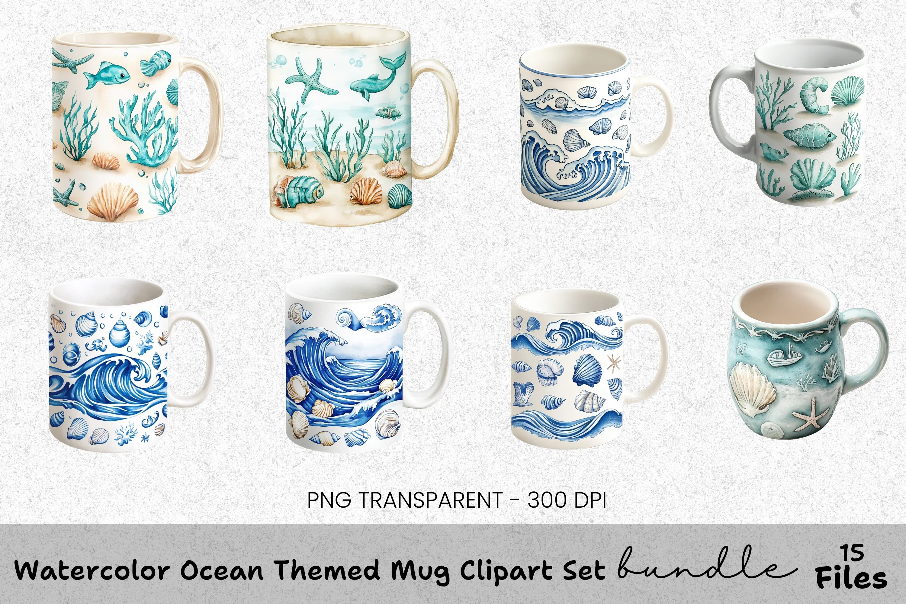 Ocean Themed Clipart Bundle