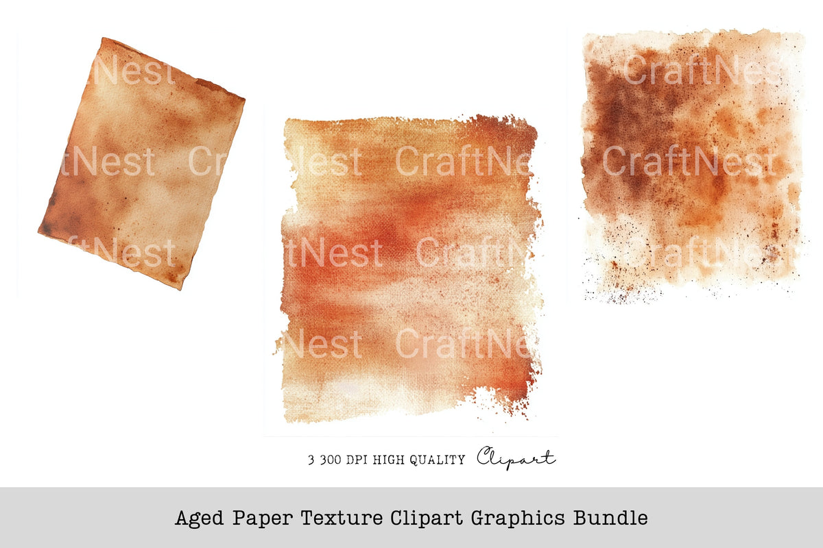 Aged Texture Graphics Clipart Bundle