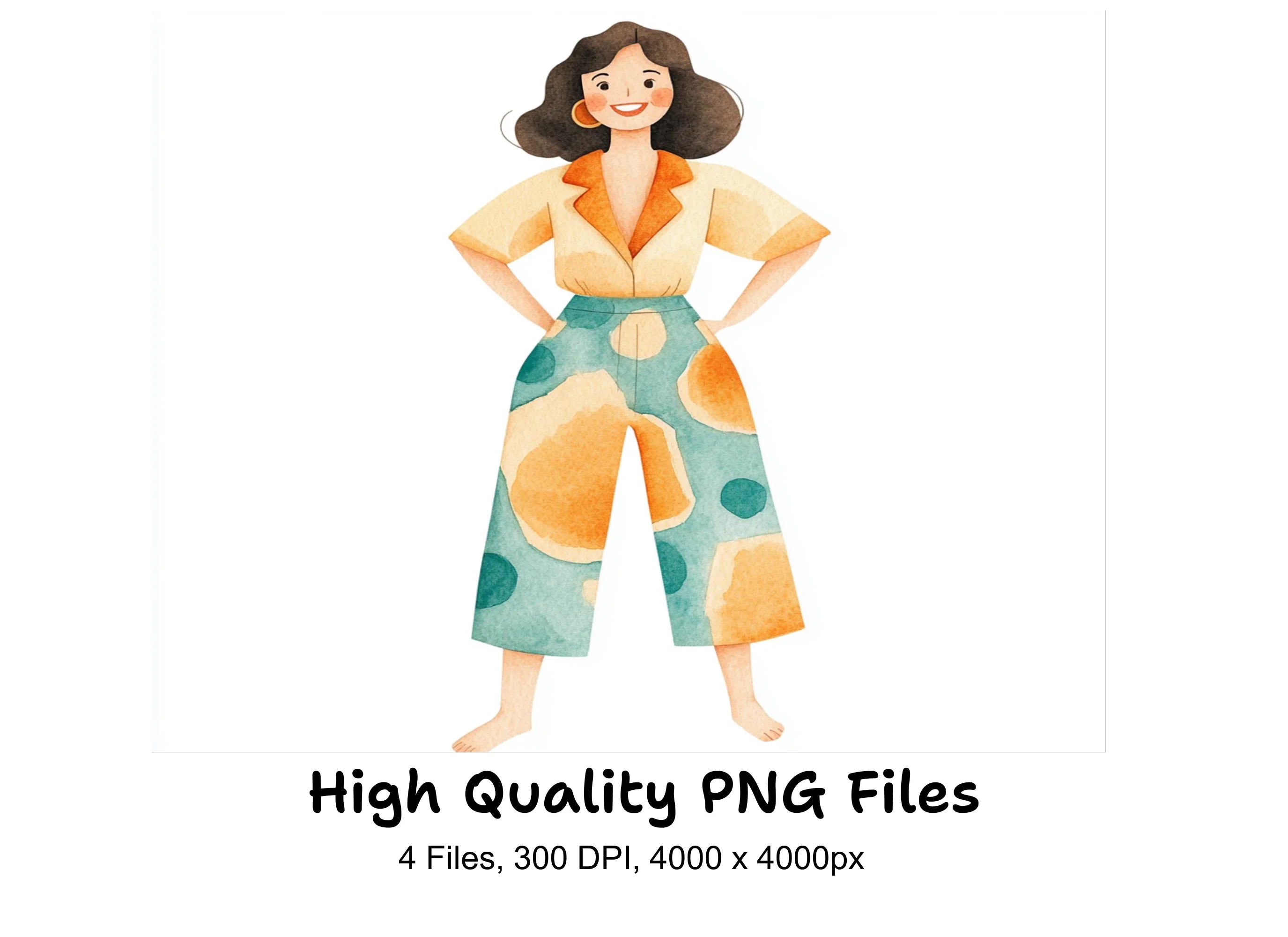 Stylish Woman Clipart Bundle