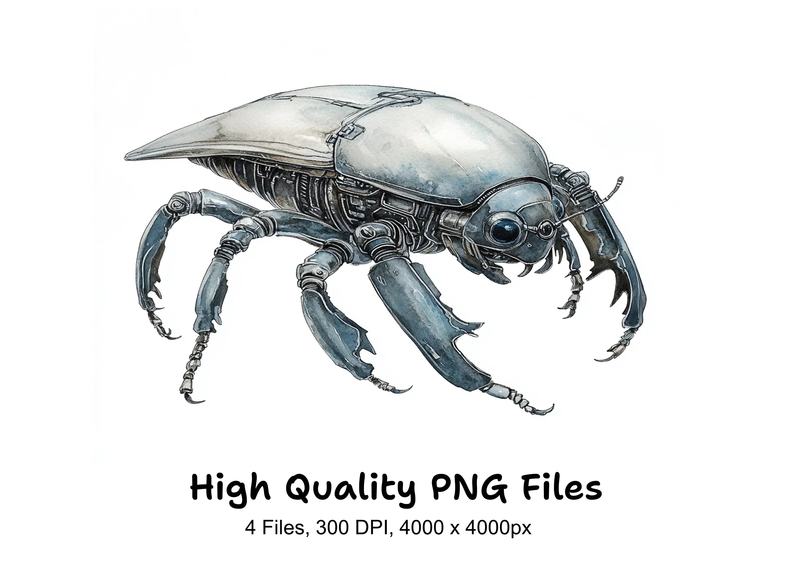 Robotic Insect Clipart Bundle