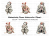 Clowns Praying Clipart Bundle