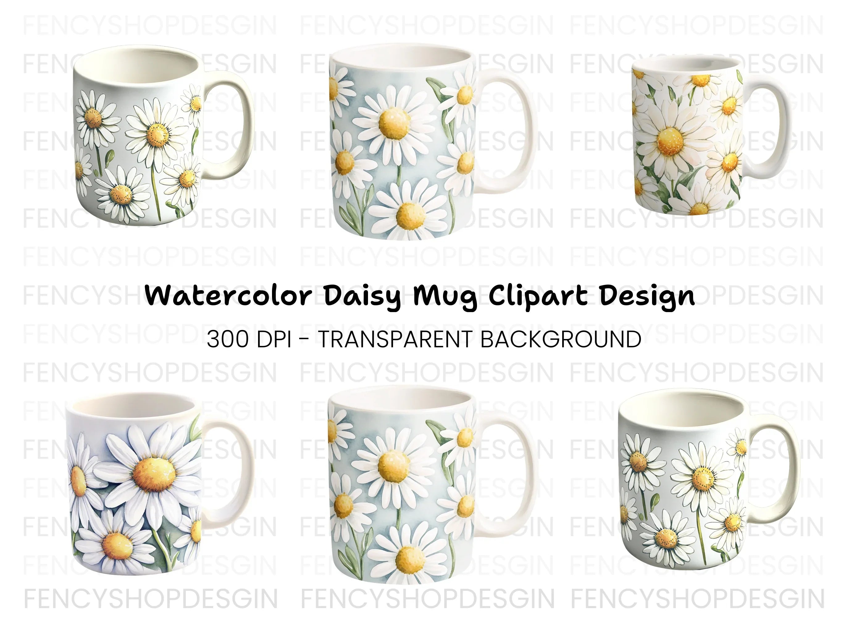 Daisy Clipart Bundle