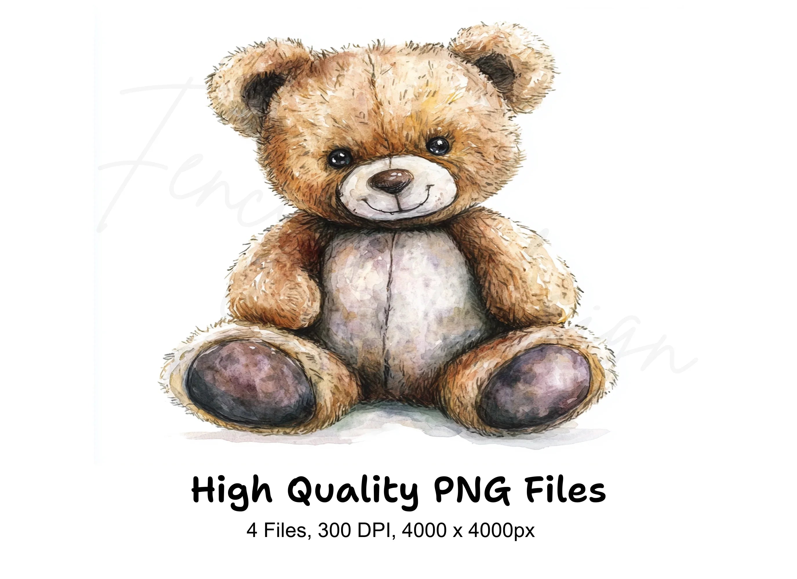 Cute Teddy Bear Clipart Bundle