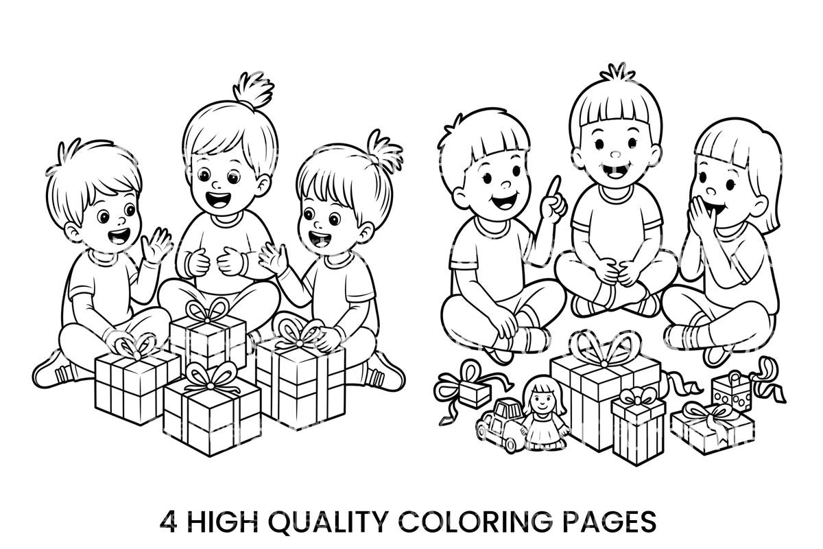 Christmas Kids Gifts Coloring Books