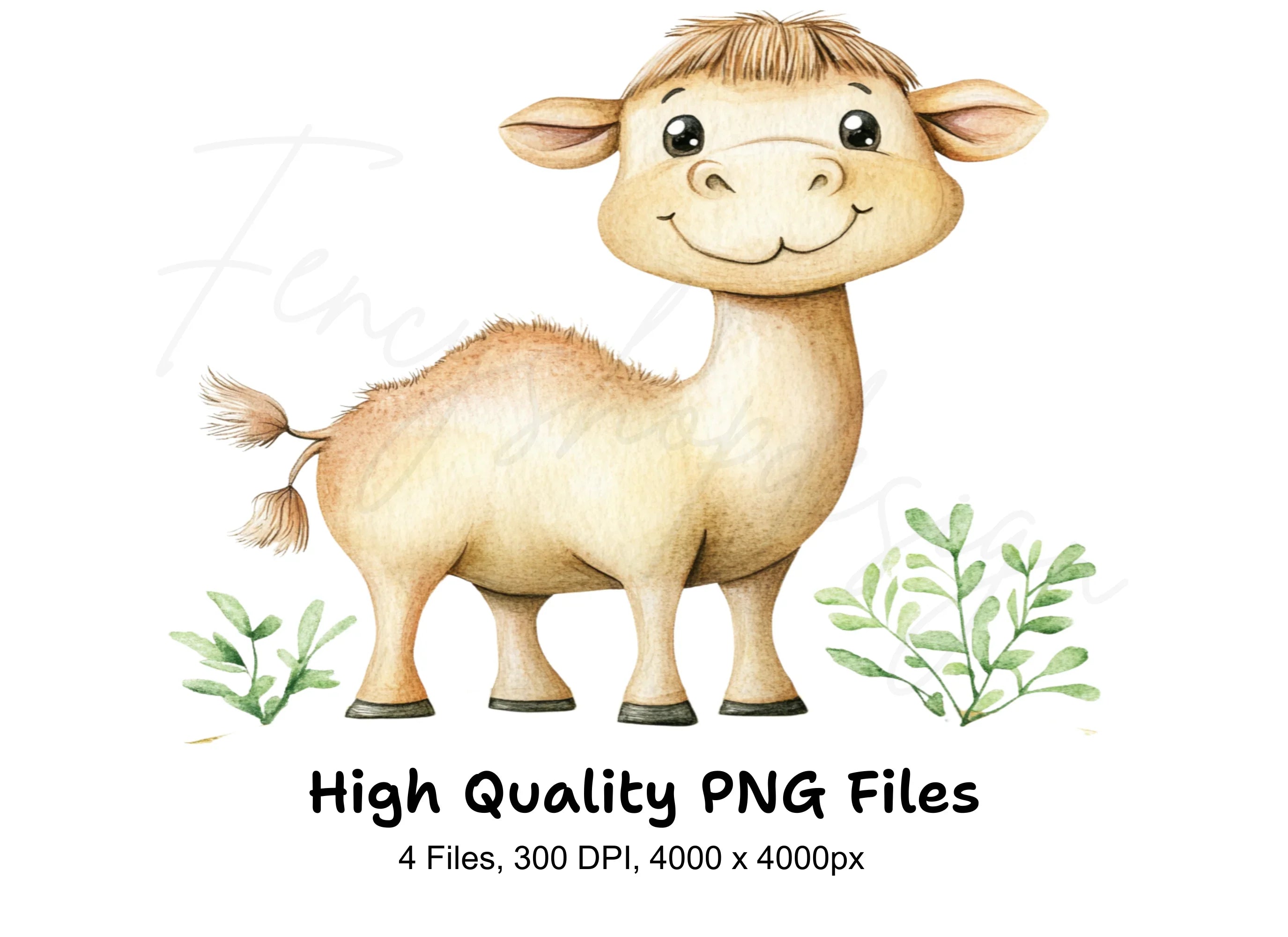 Charming Baby Camel Clipart Bundle