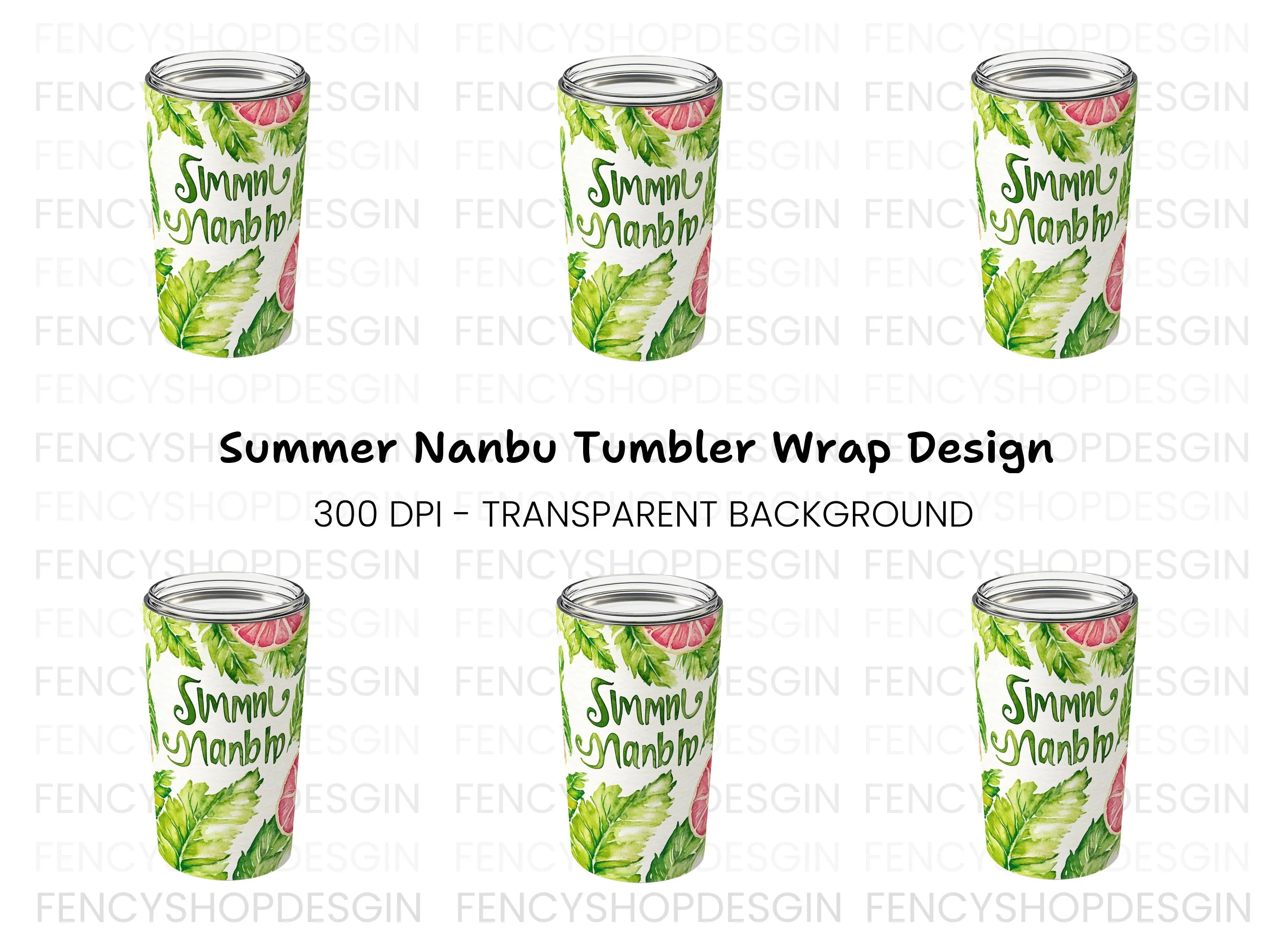 Summer Vibes Tumbler Clipart Bundle