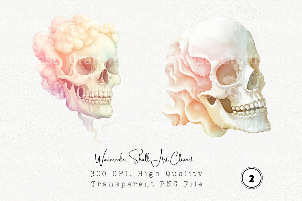 Skull Clipart Bundle