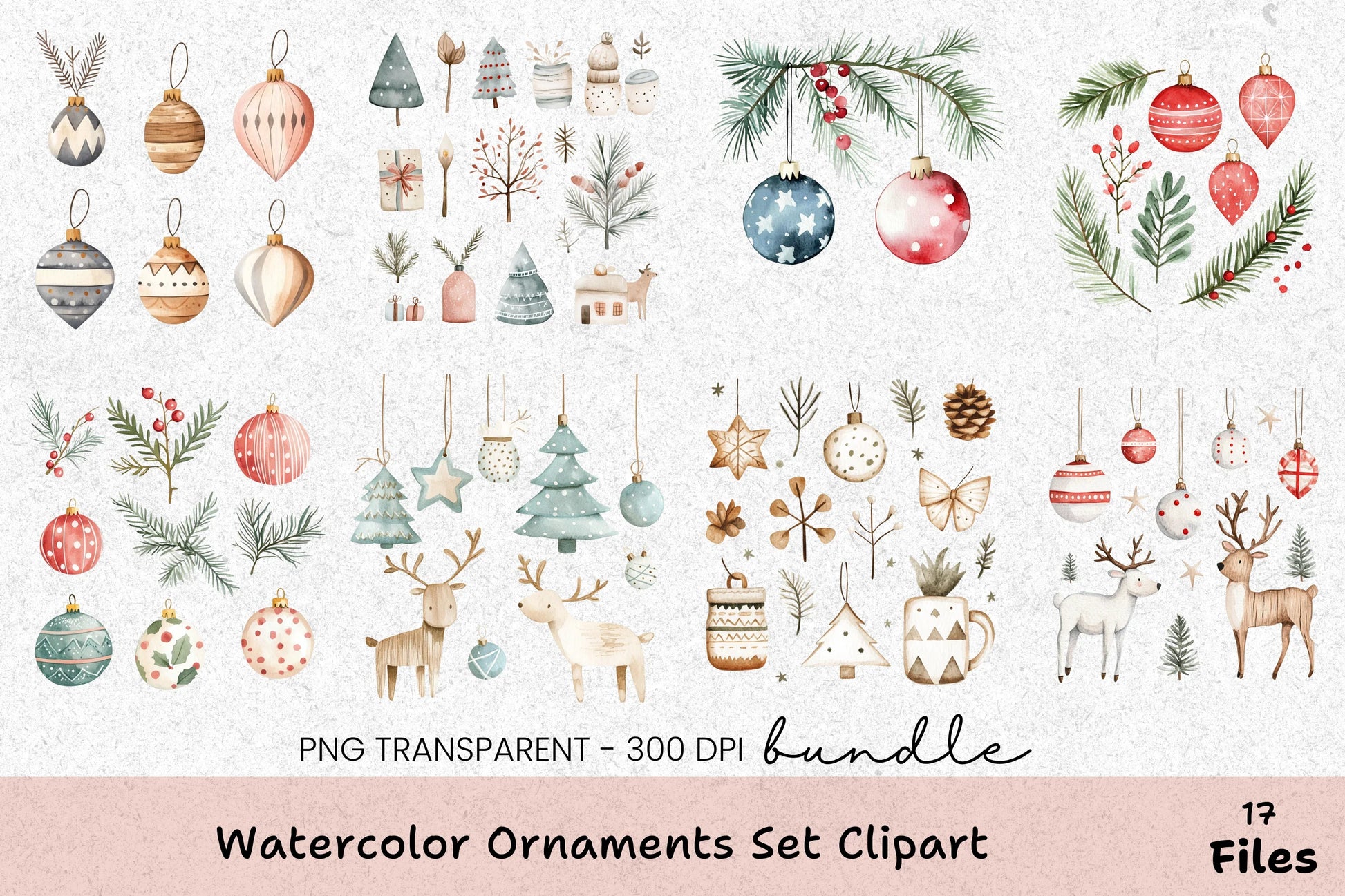 Ornaments Set Clipart Bundle - CraftNest - Digital Crafting and Art