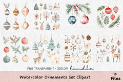 Ornaments Set Clipart Bundle - CraftNest - Digital Crafting and Art