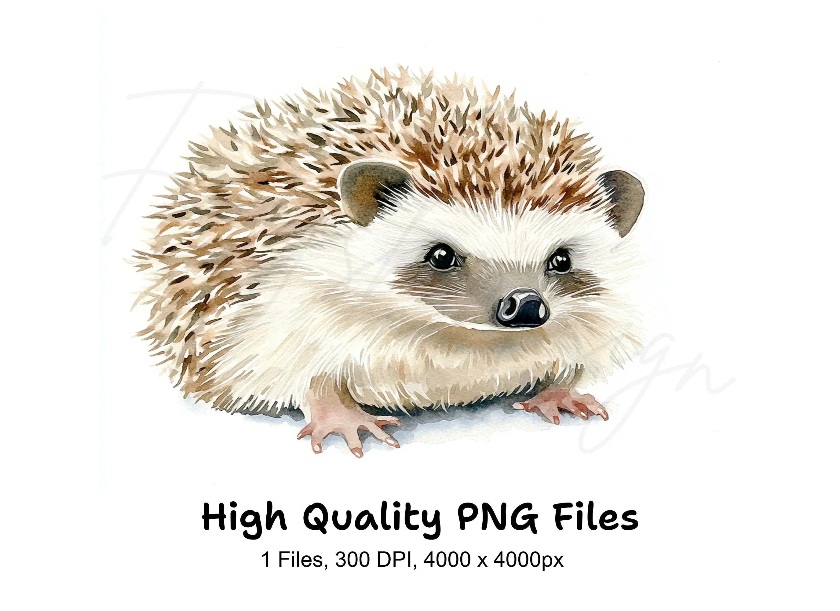 Cute Hedgehog Clipart Bundle
