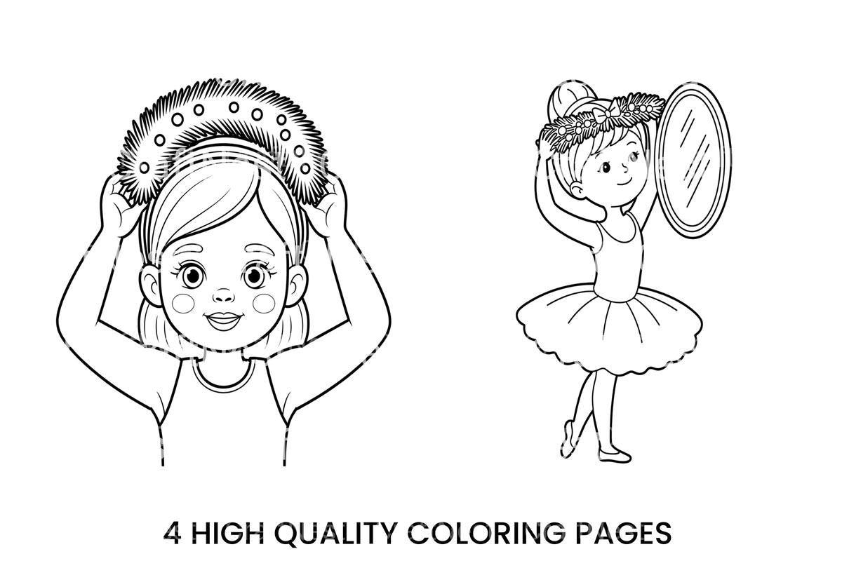 Ballerina Girl Coloring Books Coloring Books