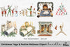 Christmas Yoga Meditation Clipart Bundle