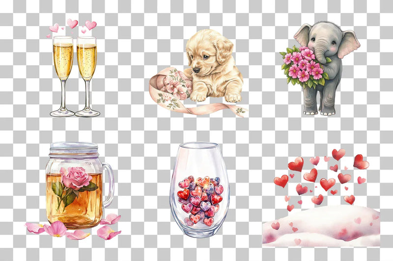 Sweet Romance Clipart Bundle - CraftNest - Digital Crafting and Art