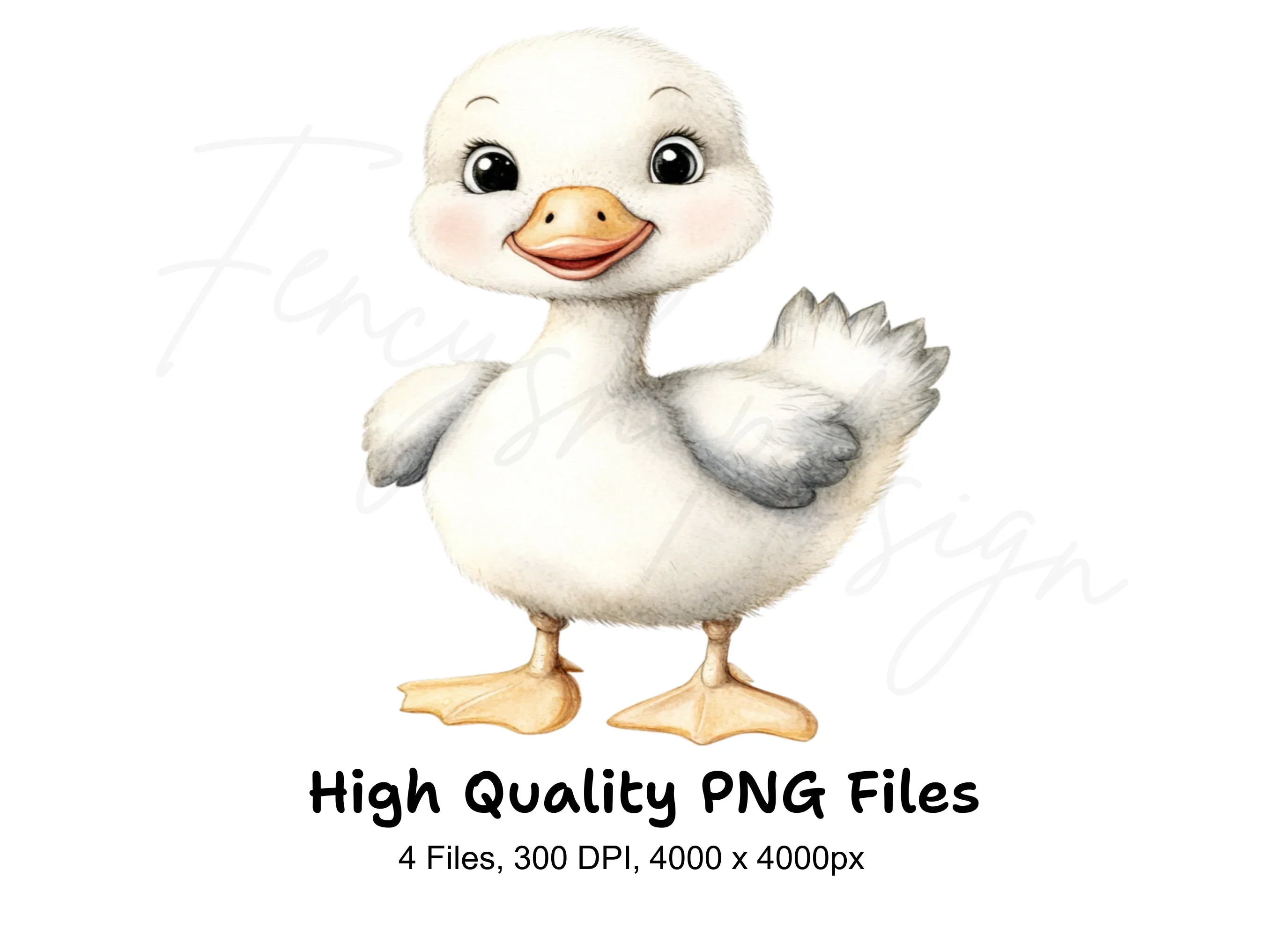 Cute Baby Ducklings Clipart Bundle
